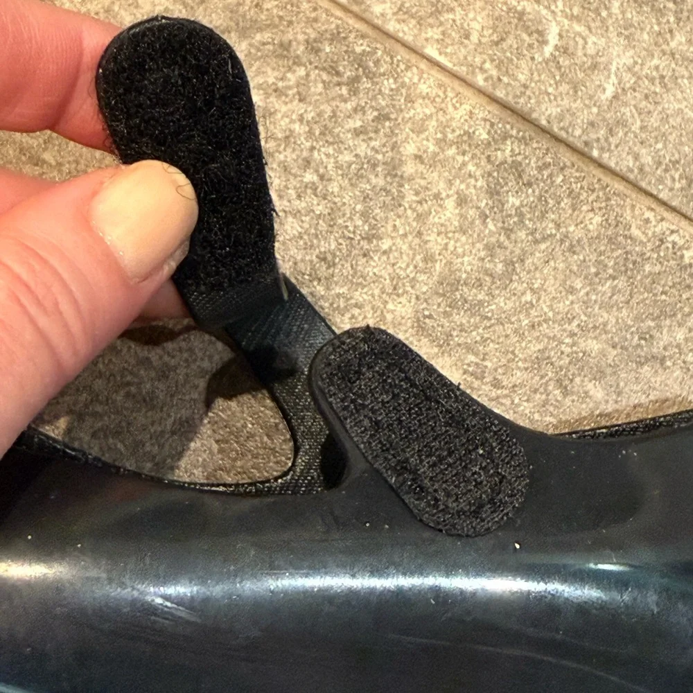 Piqubidu black Minnie Mouse inspired ears Maryjanes